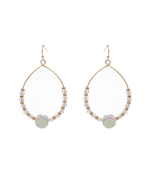 Teardrop Iridescent Acrylic Earring