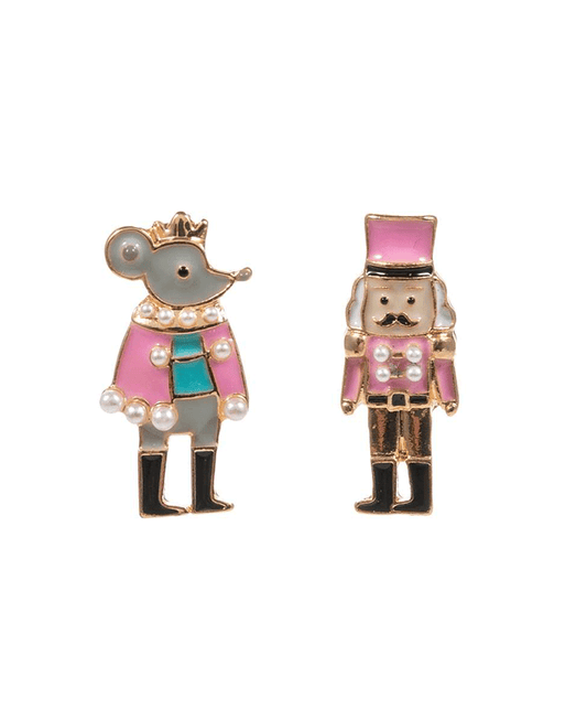 Nutcracker & Mouse King Enamel Earring