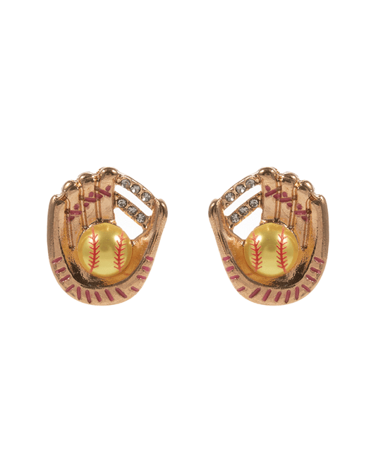 Glove w/ Ball Pearl Hypo Earring - 0.75"