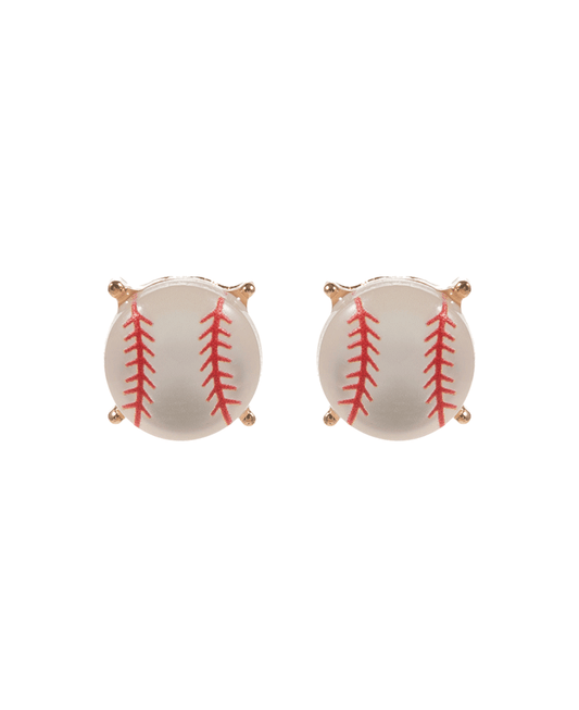 Sport Faux Stone Hypo Post Earring - 0.5"