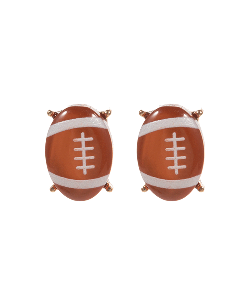 Sport Faux Stone Hypo Post Earring - 0.5"