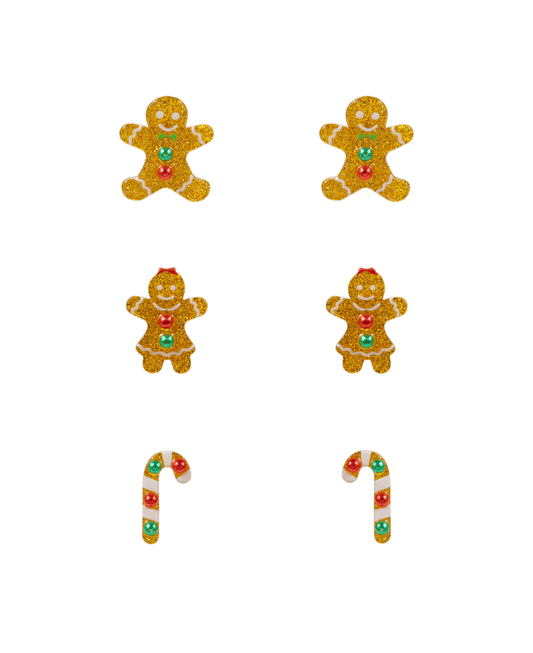 Christmas 3 Set Multi Earring - 1.0"