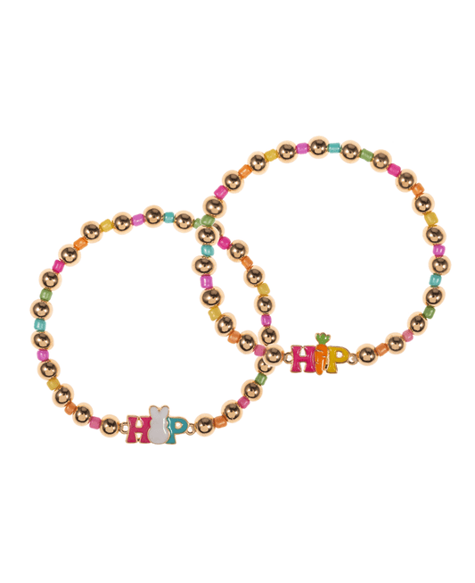 Hip Hop Easter Enamel w/ Multi Beads Bracelet