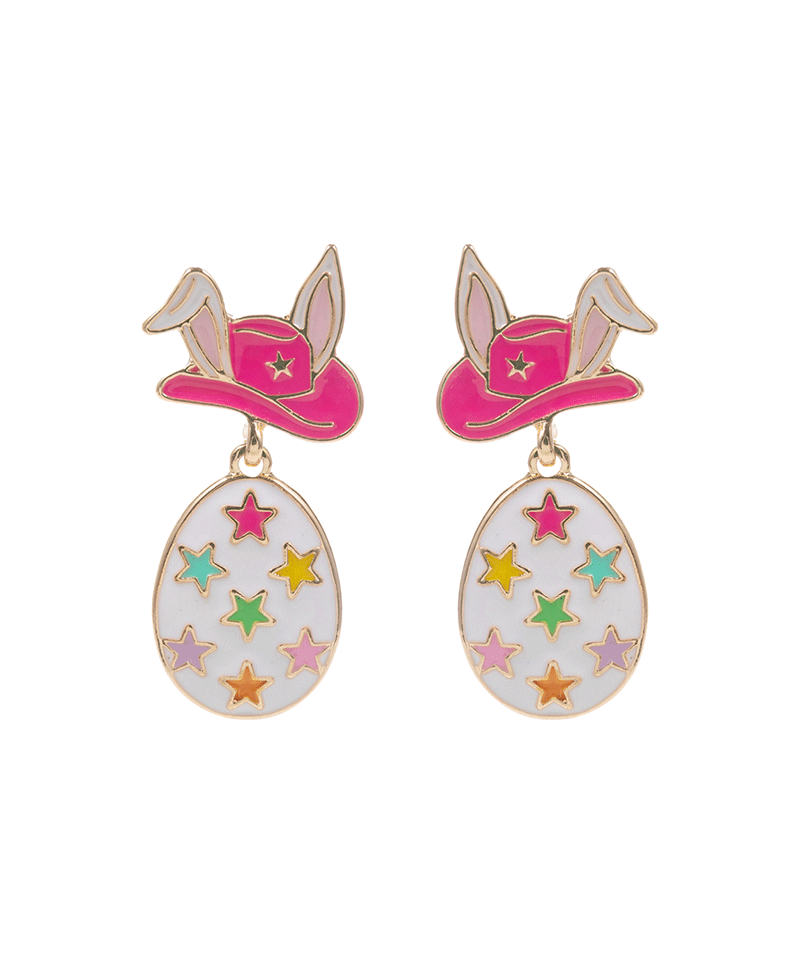 Western Easter Enamel Hypo Earring - 1.5"