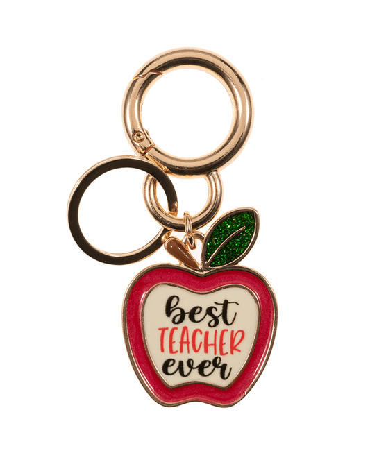 Apple Enamel Bag Key Chain - 3.25"
