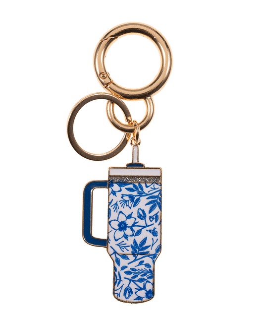Tumbler Enamel Bag Charm & Key Chain