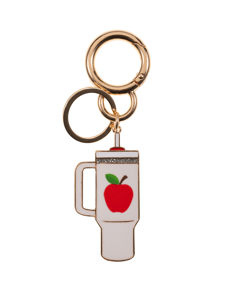 Tumbler Enamel w/ Apple Bag Key Chain - 4.0"