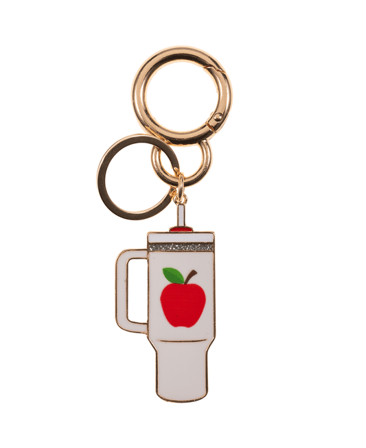 Tumbler Enamel w/ Apple Bag Key Chain - 4.0"