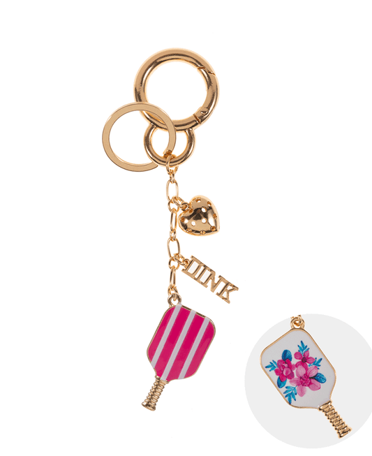 Pickleball Enamel Bag Key Chain - 5.0"