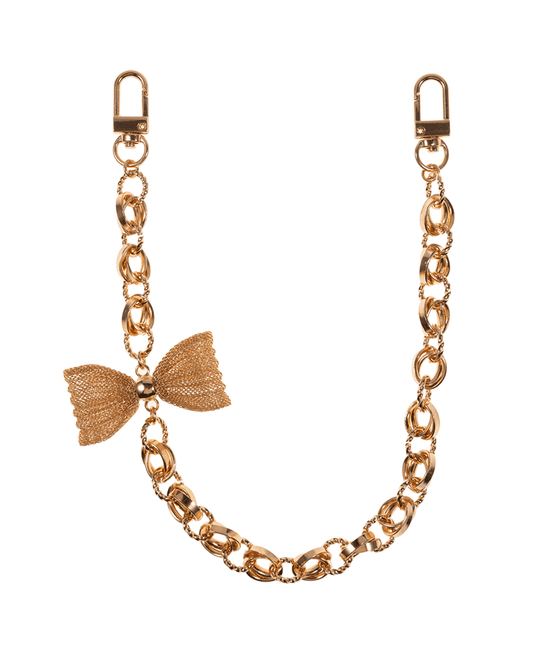 Bow Mesh Charm Swag Bag Charm  - 15"