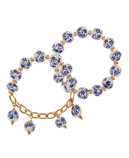 Round Ceramic Beads 2 Set Bracelet