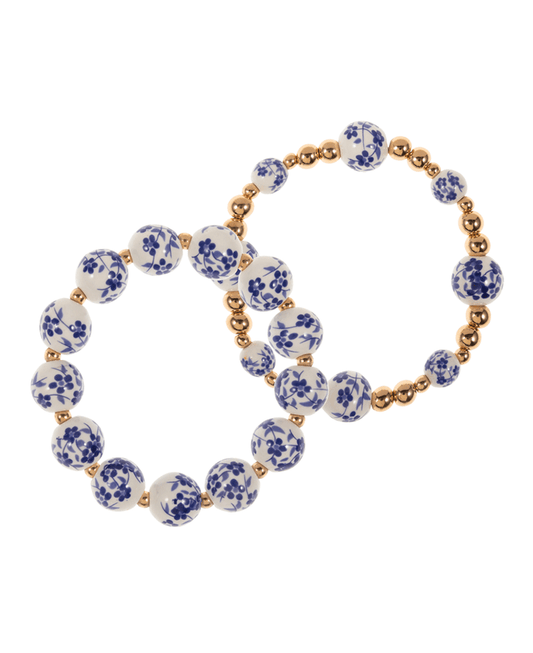Ceramic Beads 2 Set Bracelet