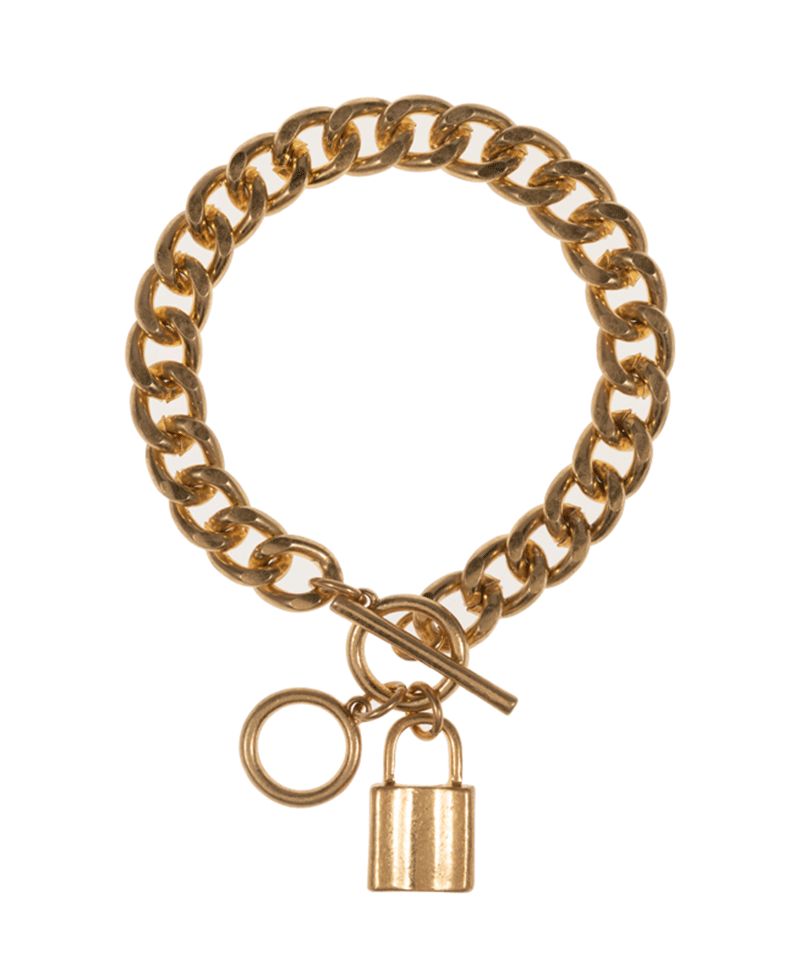 Lock Toggle Clasp Bracelet