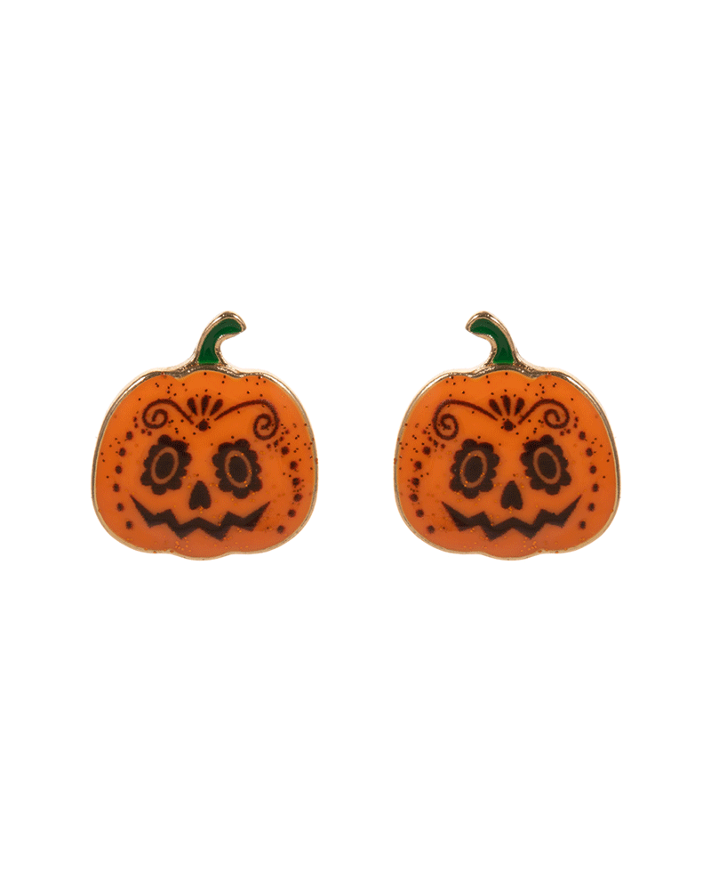 Pumpkin Hypo Titanium Post Earring - 0.75"