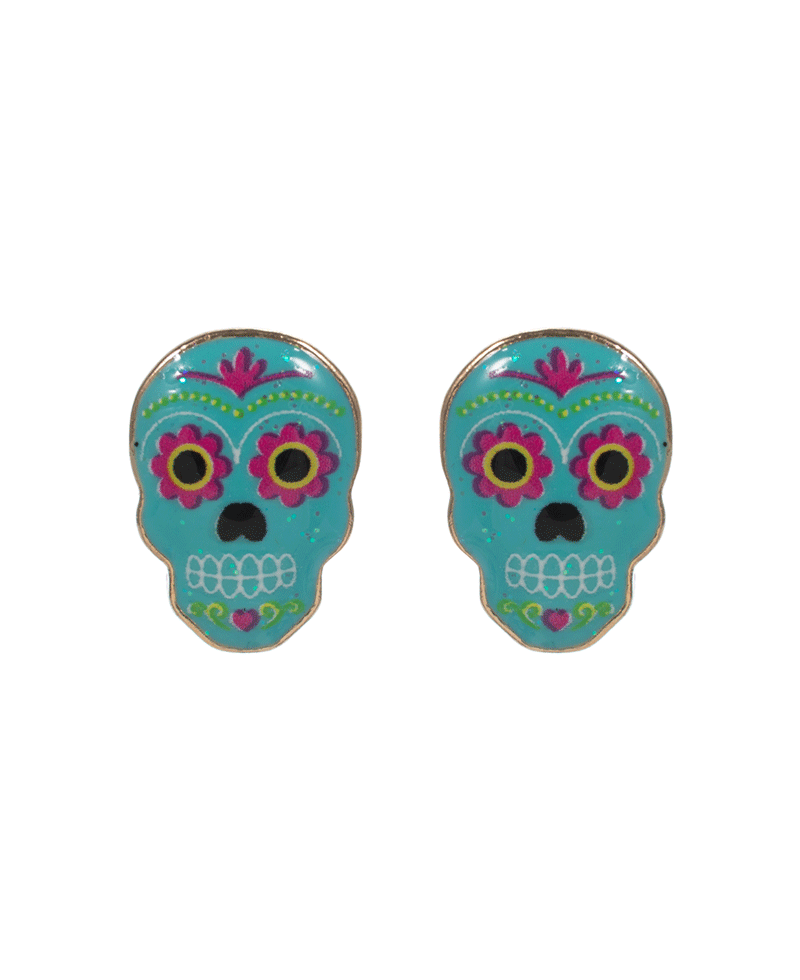 Skull Hypo titanium Post Earring - 0.75"