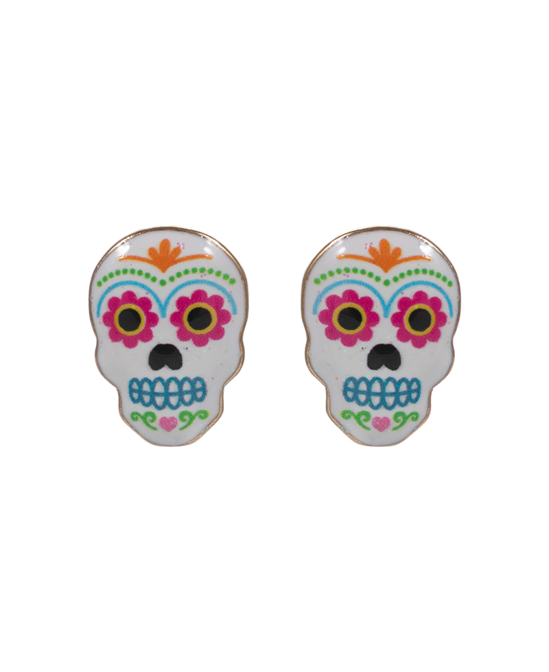 Skull Hypo titanium Post Earring - 0.75"