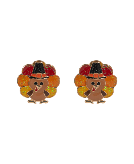 Turkey Enamel Hypo Titanium Post Earring - 1.0"