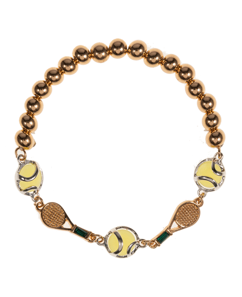Tennis Themed Stretch Bracelet