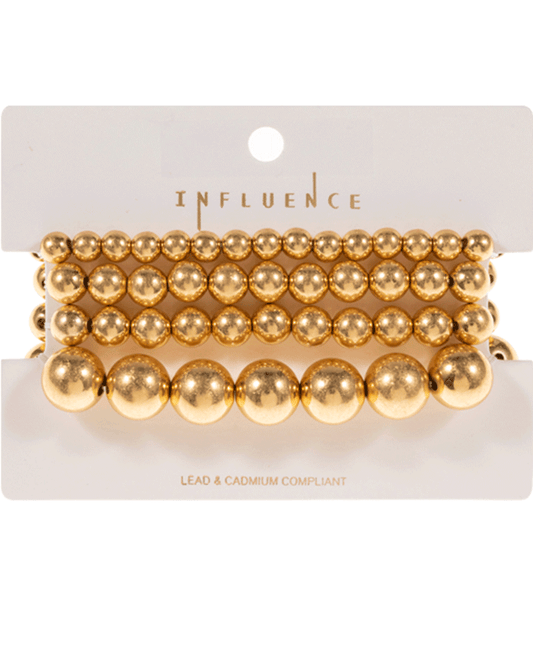 Round CCB 4 Set Stretch Bracelet