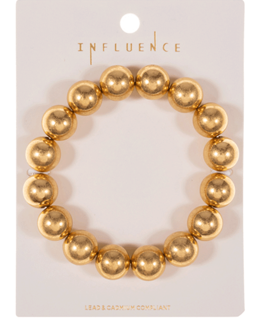 Round 12mm CCB Stretch Bracelet