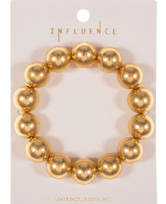 Round 14mm CCB Stretch Bracelet
