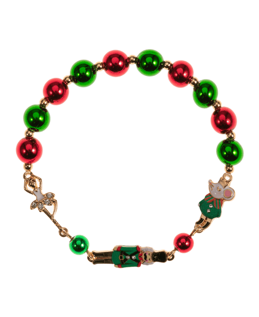 Nutcracker Icons w/ Colored Metal Ball Bracelet