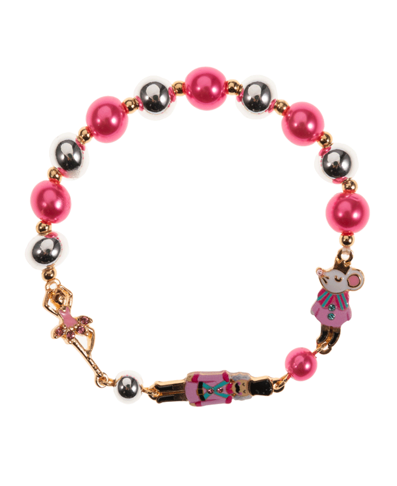 Nutcracker Icons w/ Colored Metal Ball Bracelet