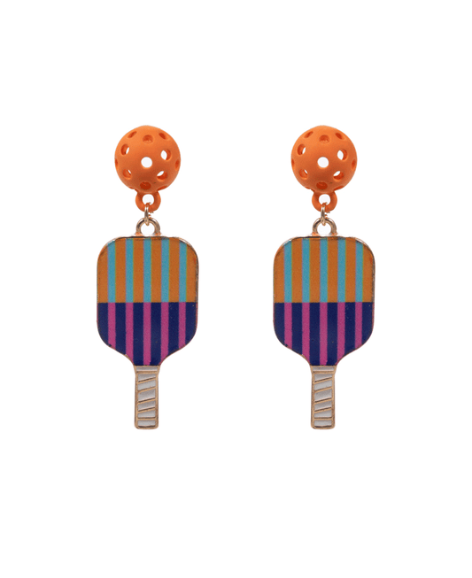 Pickleball Enamel Hypo Earring - 1.75"