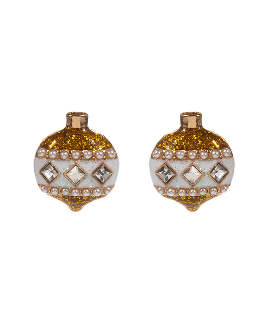 Christmas Ornament Enamel Hypo Earring - 0.5"