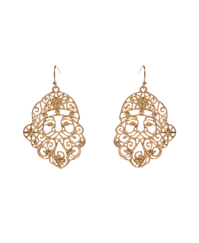 Santa Claus Metal rass Earring