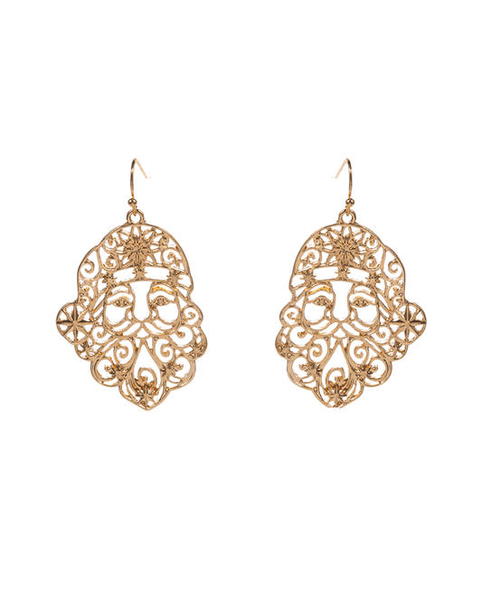 Santa Claus Metal rass Earring