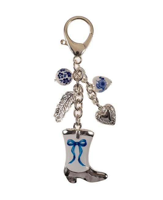Boots Enamel w/ Ceramic Beads Key Chain