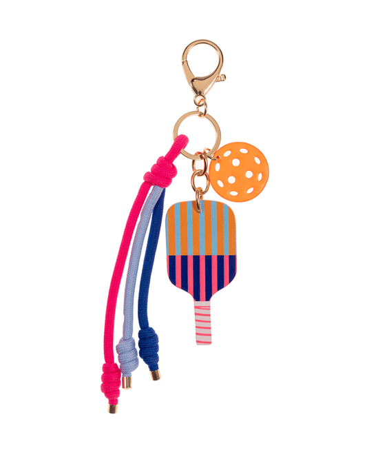Leather Pickleball w/ Rope Bag Charm & Key Chain