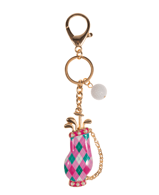 Golf Bag Shaped Enamel Bag Charm