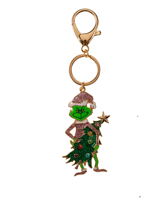Green Monster w/ Christmas Tree Key Chain - 5.0"