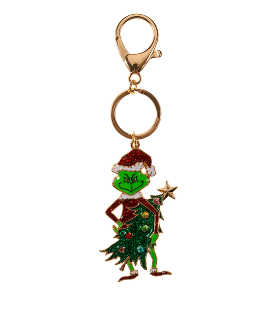 Green Monster w/ Christmas Tree Key Chain - 5.0"