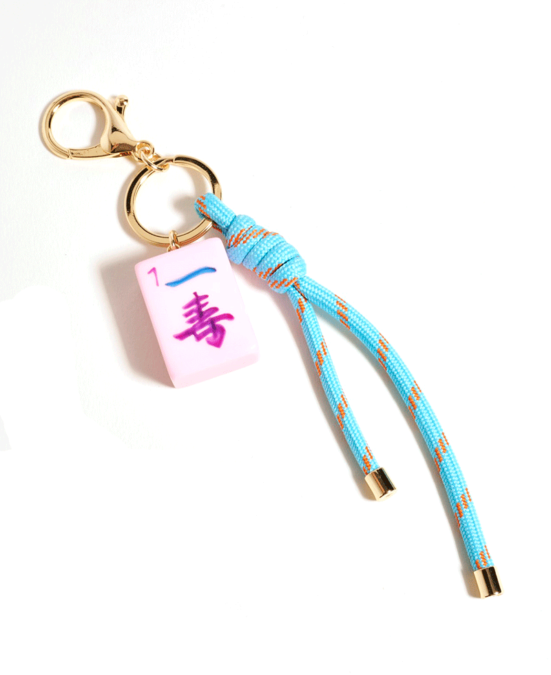 Mahjong Drop w/ Cord Key Chain