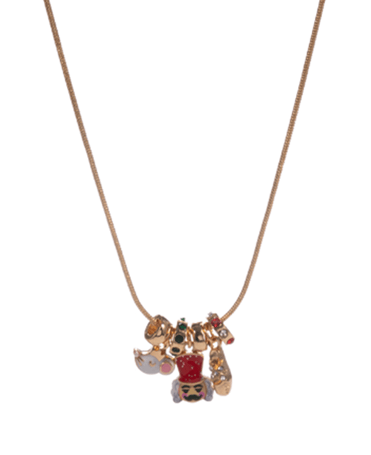 Nutcracker Charms Metal Chain Necklace - 18"
