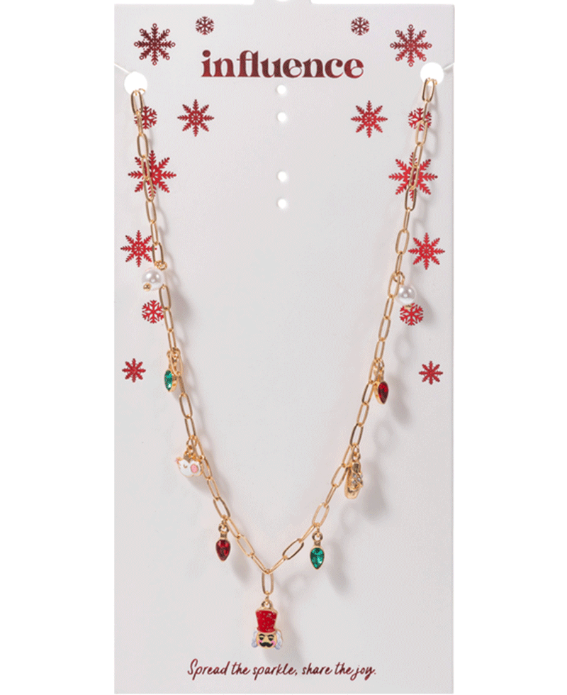 Christmas Icons Chain Necklace - 18"