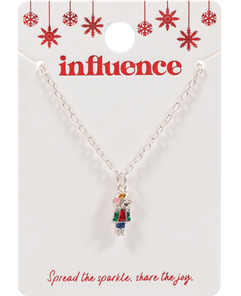 Mouse King Enamel & Stone Detail Necklace - 16"