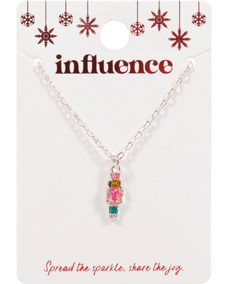 Nutcracker Enamel & Stone Detail Necklace - 16"
