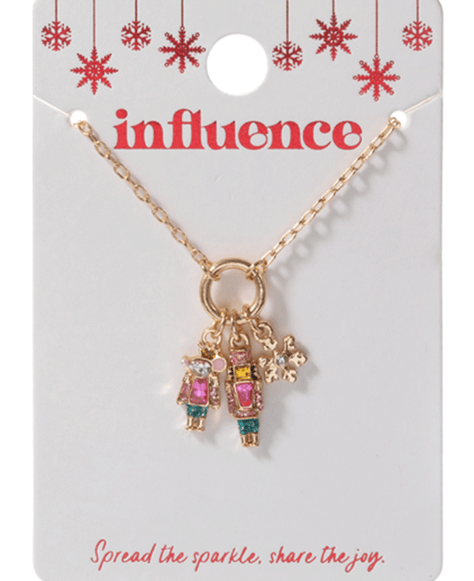 Nutcracker & Mouse King Enamel w/ Stone Details Necklace - 16"