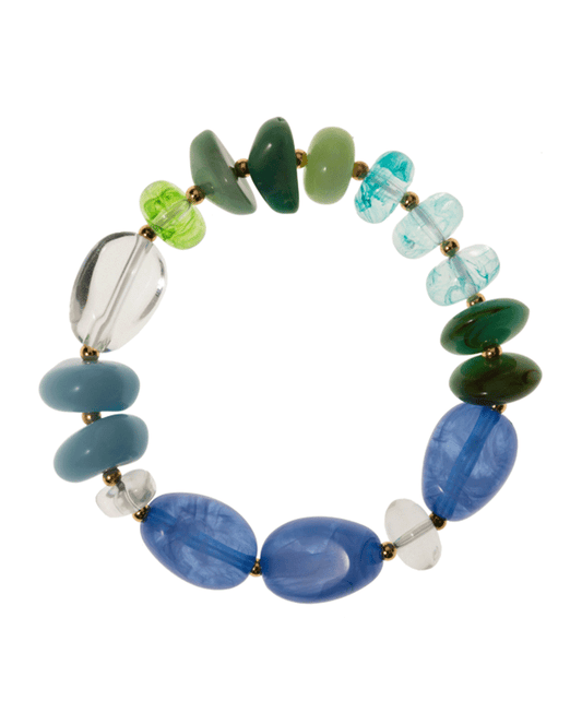 Multi Shape Resin Beads Stretch Bracelet