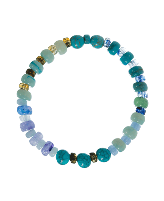Multi Shape Resin Bead Stretch Bracelet