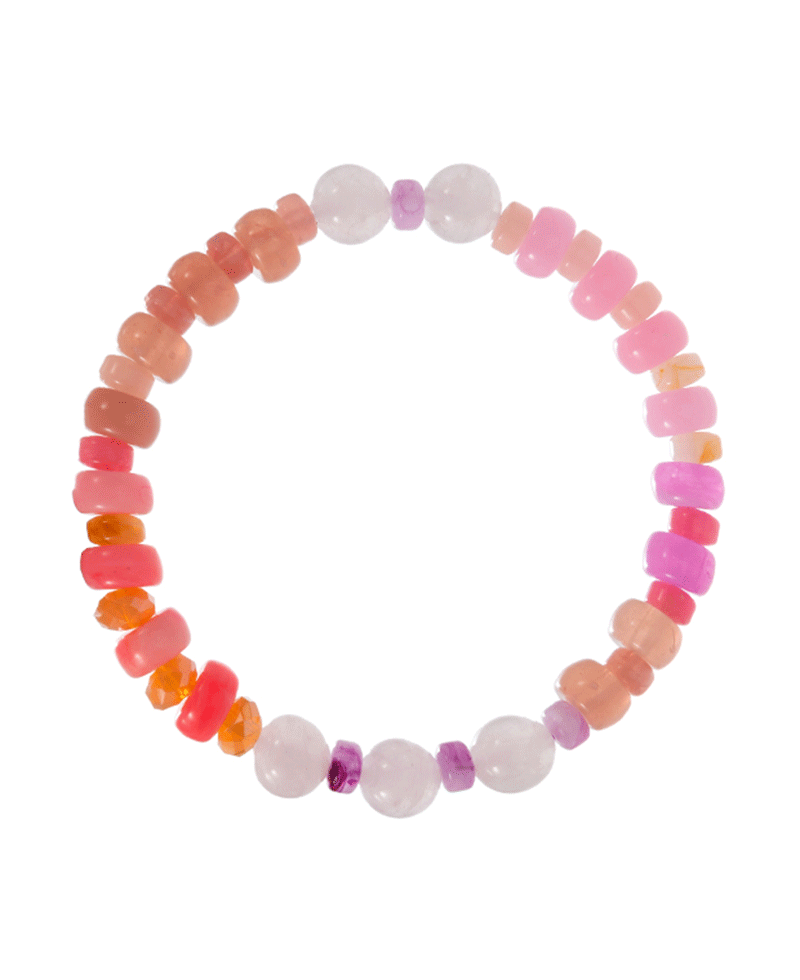 Multi Shape Resin Beads Stretch Bracelet
