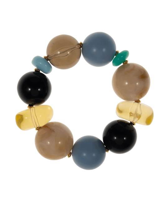 Round Shape Resin Beads Stretch Bracelet