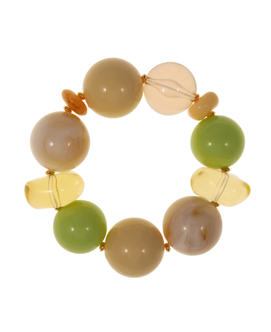 Round Shape Resin Beads Stretch Bracelet
