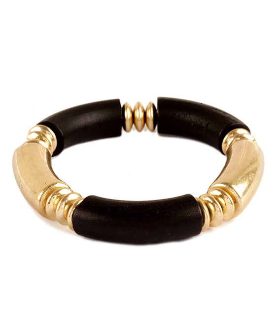 Wood & CCB Elastic Bracelet