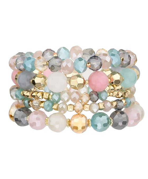 5 Strands Stackable Stretch Bracelet