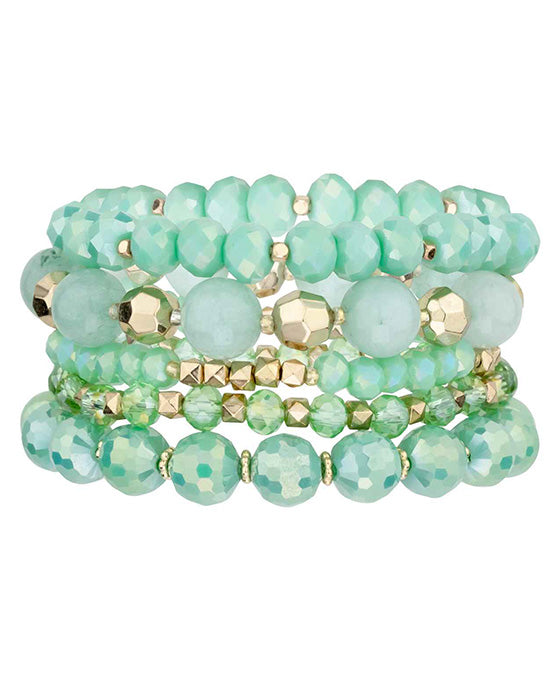 5 Strands Stackable Stretch Bracelet